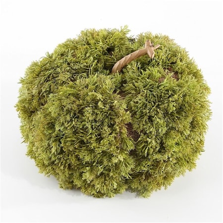 Safavieh 10 in. Faux Decorative Artificial Moss Pumpkin, Green FXP1067A